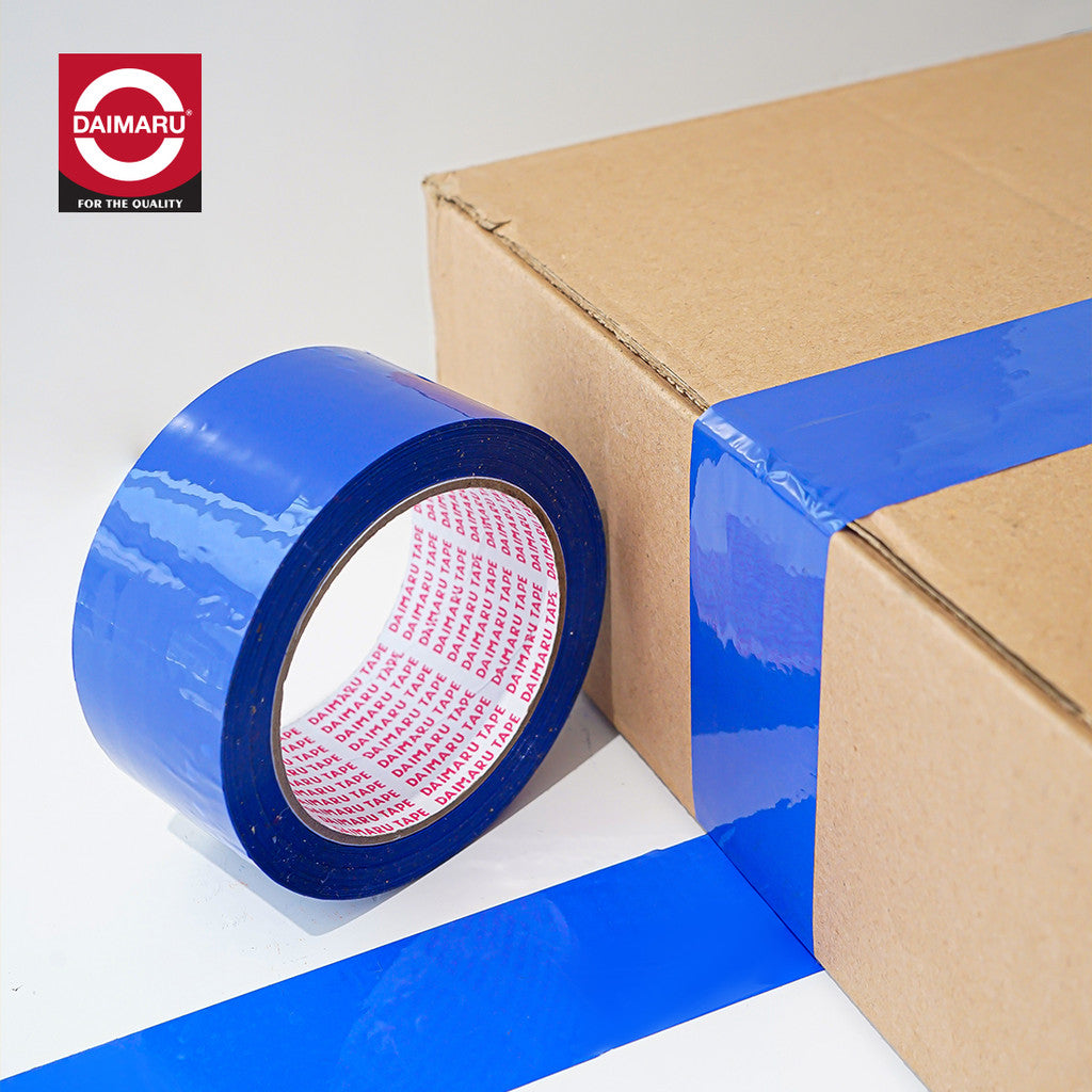 Daimaru OPP Tape Blue 48mm x 90Y Lakban Plastik Biru Single Side Adhesive 45 Micron untuk Pengepakan Segel Dus Eco-Friendly & Recyclable