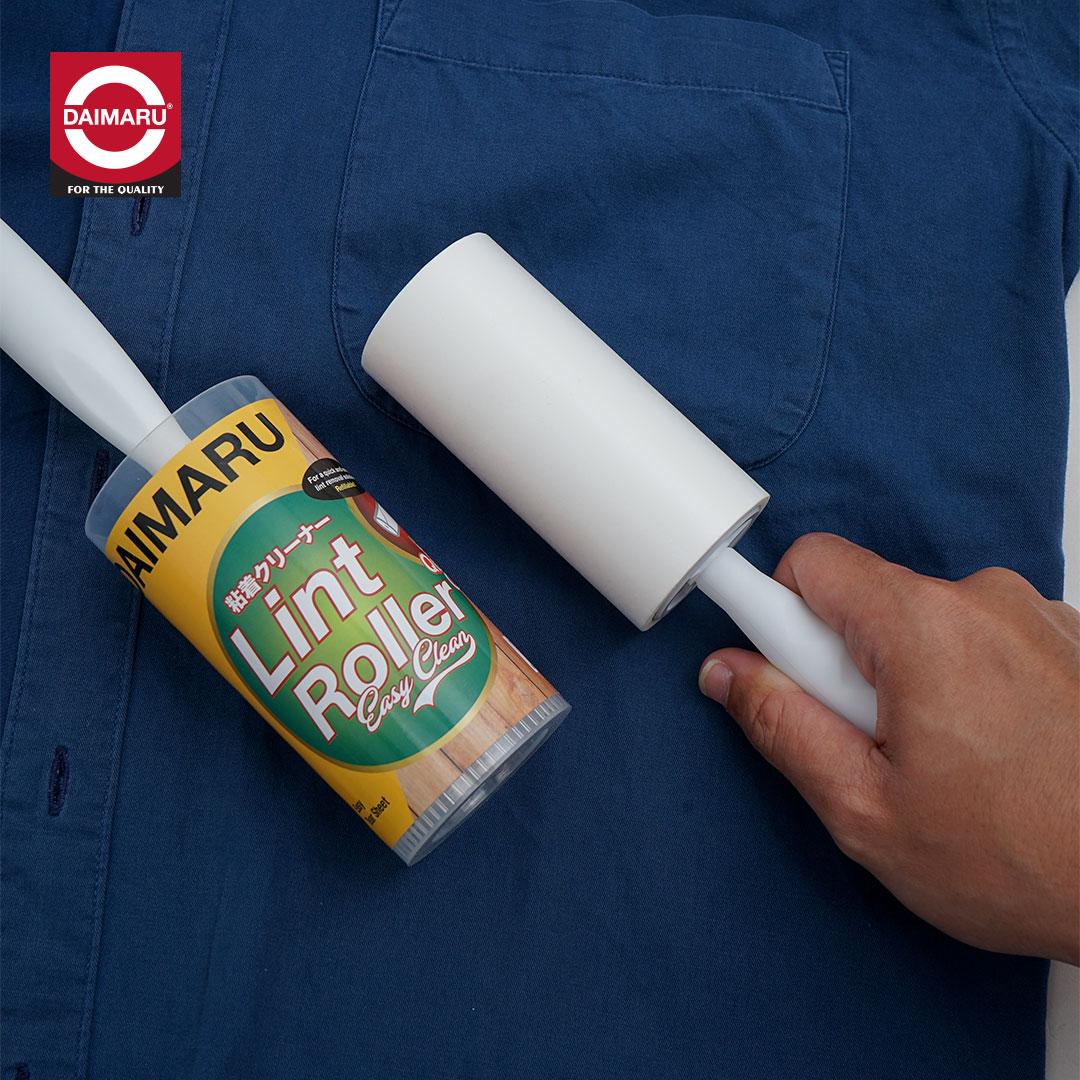 Daimaru Easy Lint Roller 60 Sheet 16cm Rambut Debu Refillable