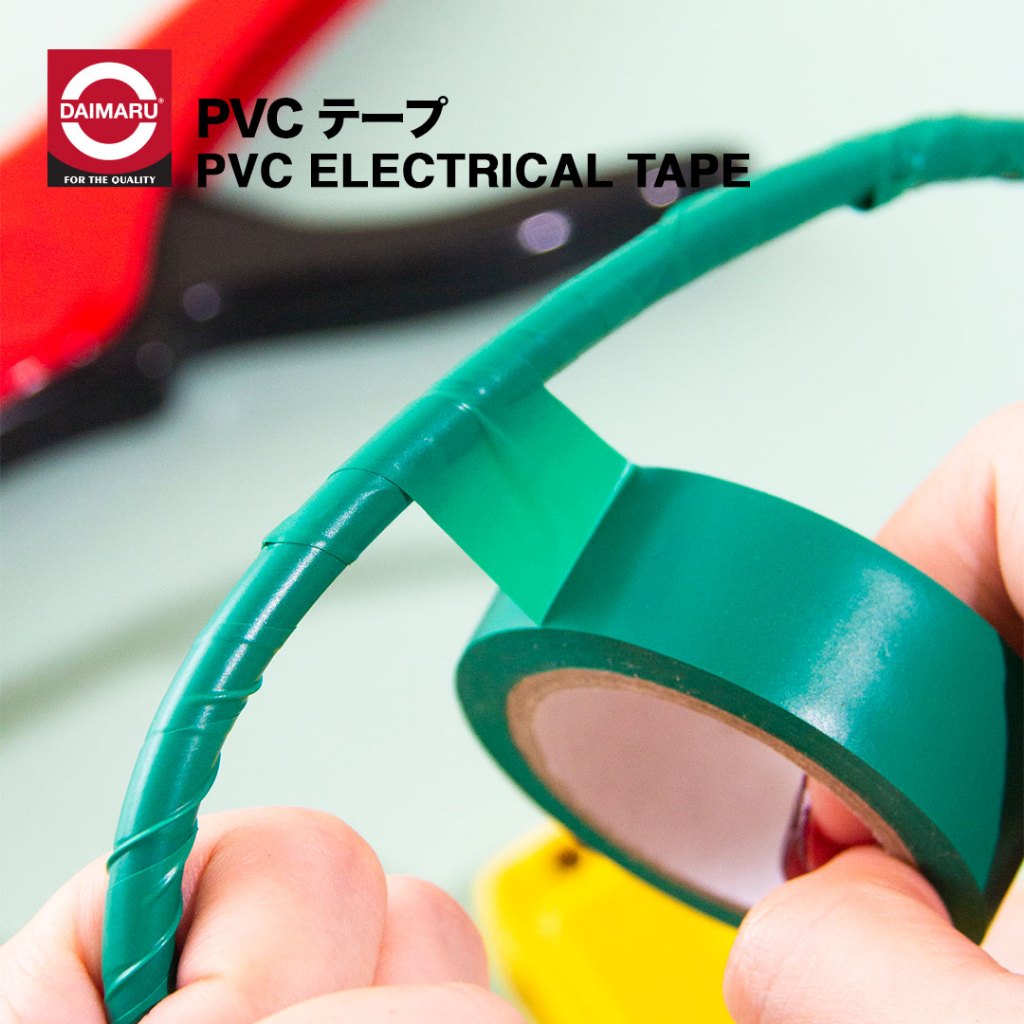Daimaru PVC Insulation Tape 19mm x 10M Lakban Listrik Paket 6 Warna