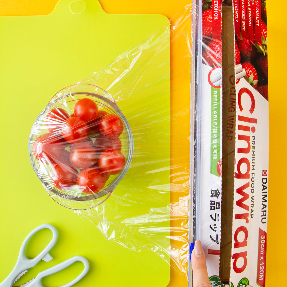 Daimaru Cling Wrap Food Grade 30cm x 120M BPA Free Kemasan Hard Box untuk Industri Horeca Waterproof Non-Toxic Material Food Grade