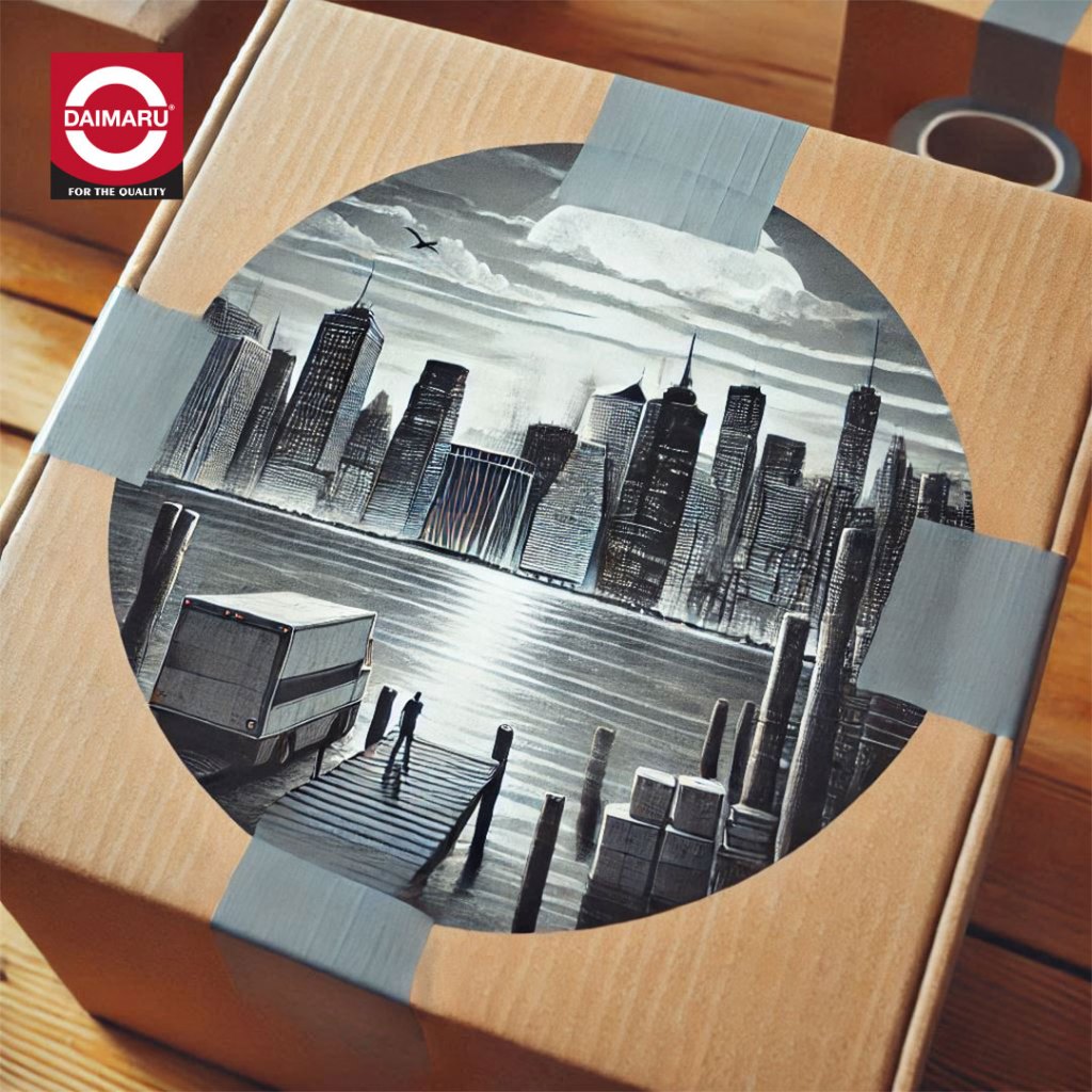 Daimaru OPP Gray Tape Lakban Abu-abu 48mm x 90 Yard Lakban Plastik Daimaru OPP Tape dengan daya rekat kuat dan ketebalan 45 micron untuk keperluan rumah tangga atau kantor