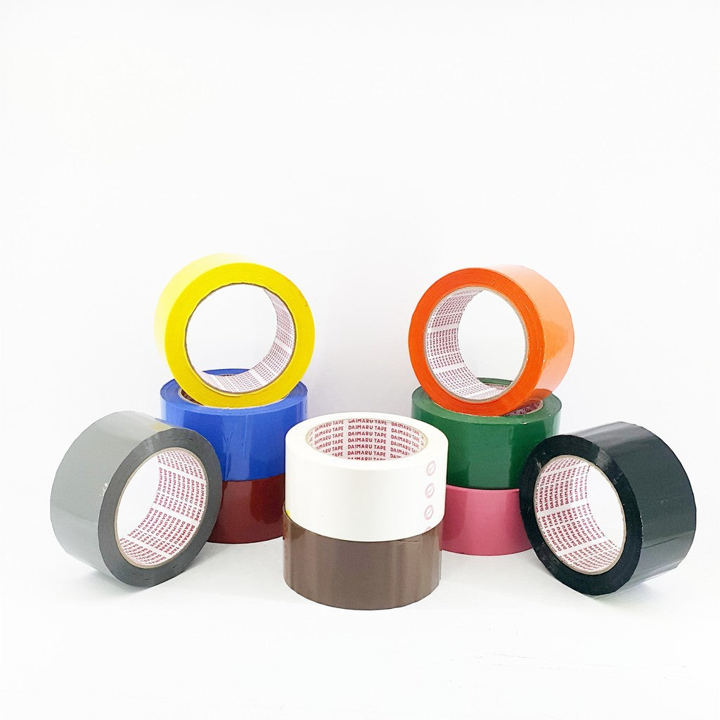 Daimaru OPP Gray Tape Lakban Abu-abu 48mm x 90 Yard Lakban Plastik Daimaru OPP Tape dengan daya rekat kuat dan ketebalan 45 micron untuk keperluan rumah tangga atau kantor
