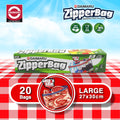 Daimaru Zipper Bag Large Isi 20 Pcs – Kantong Zip Lock BPA Free untuk Penyimpanan Makanan