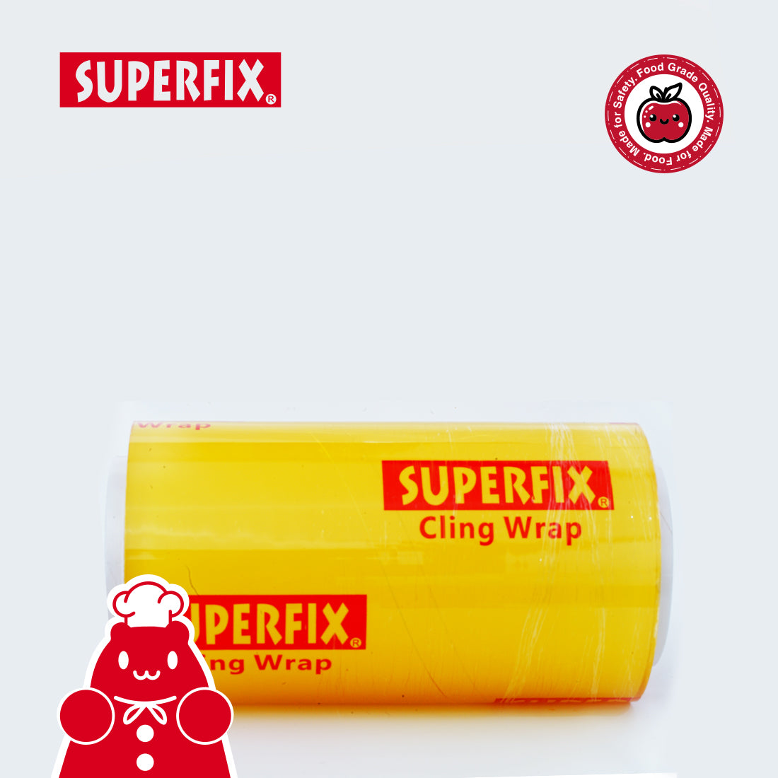 Superfix Cling Wrap Food Grade 25cm x 500Y Plastik Wrapping Makanan Katering Stretchable
