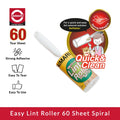 Daimaru Easy Lint Roller 60 Sheet 16cm Rambut Debu Refillable
