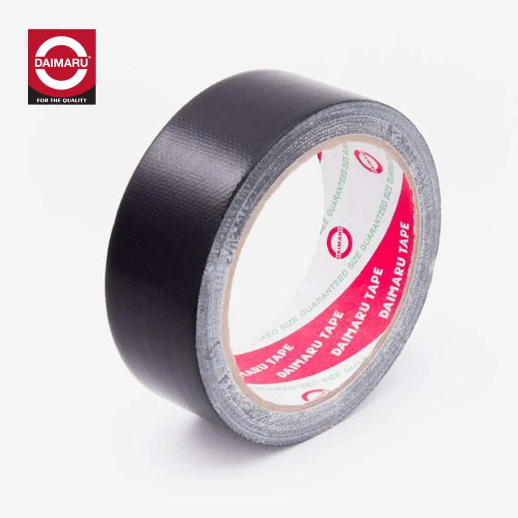 Daimaru Lakban Kain Hitam 24mm x 12M Cloth Tape Kuat & Awet
