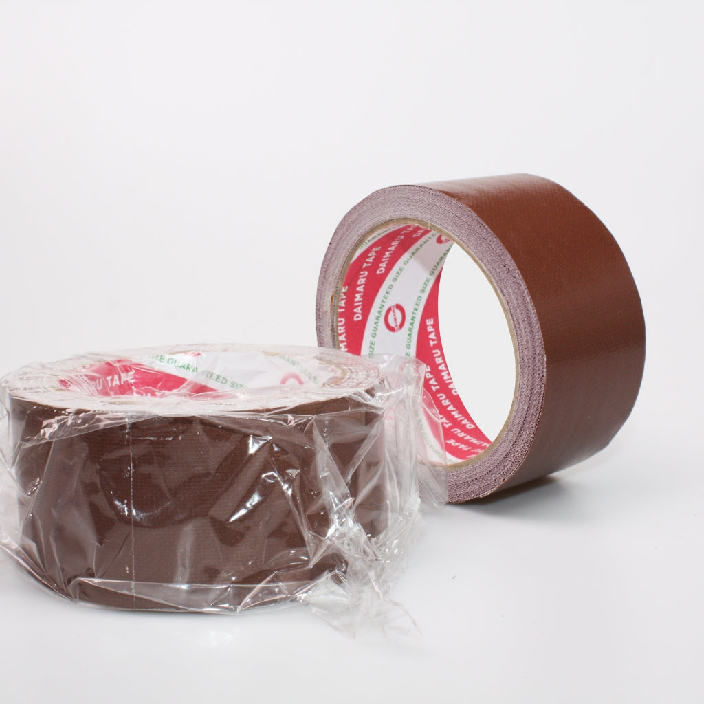 Daimaru Cloth Tape Dark Brown 48mm x 12M Lakban Coklat Tua Kualitas Export Tahan Air Lem Kuat Penggunaan Indoor Outdoor Tahan Panas & Dingin