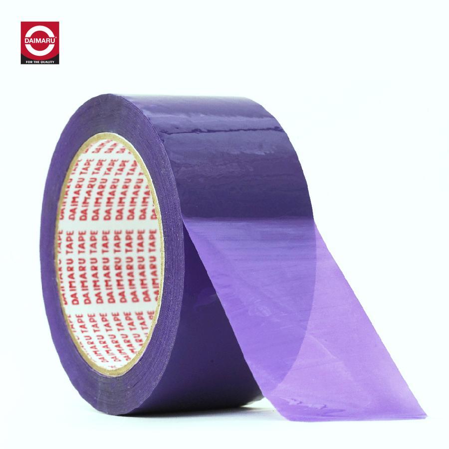 Daimaru OPP Color Tape Ungu Muda Lavender 48mm x 90Y Waterproof Strong Adhesive Eco-Friendly Recyclable Lakban Berkualitas Dari Produsen Terpercaya