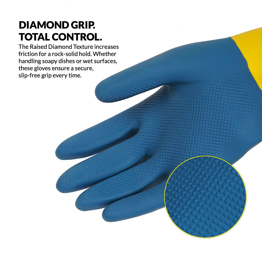 MaxGuard Duo Latex Gloves Tough & Flexible for Every Task Sarung Tangan Karet Tebal & Elastis