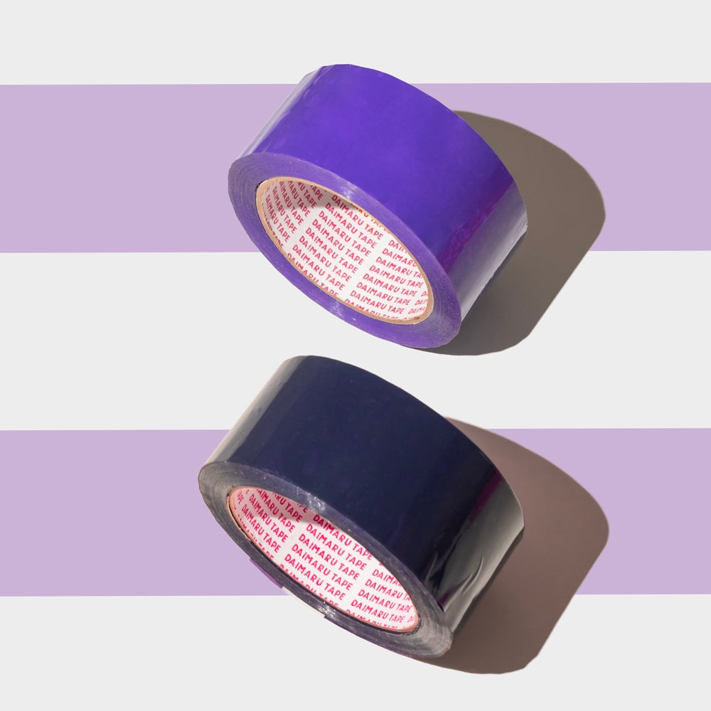 Daimaru OPP Color Tape Ungu Muda Lavender 48mm x 90Y Waterproof Strong Adhesive Eco-Friendly Recyclable Lakban Berkualitas Dari Produsen Terpercaya